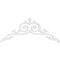Ekena Millwork Pitch Baile Architectural Grade PVC Gable Pediment, 36"W x 15"H x 1"P (10/12) GPP036X015X100BAI - alternate 4